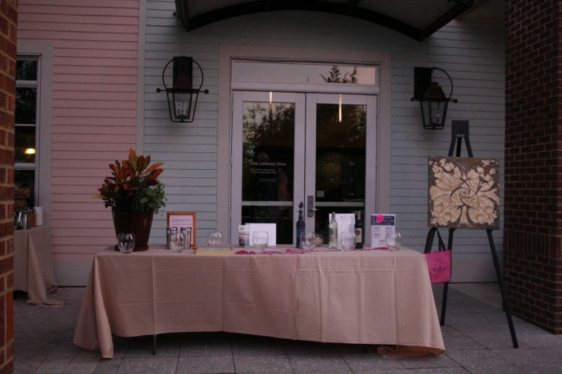 The silent auction table