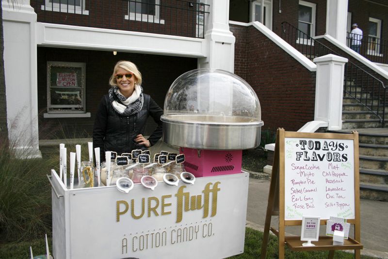 Arielle Stratton of Pure Fluff natural cotton candy