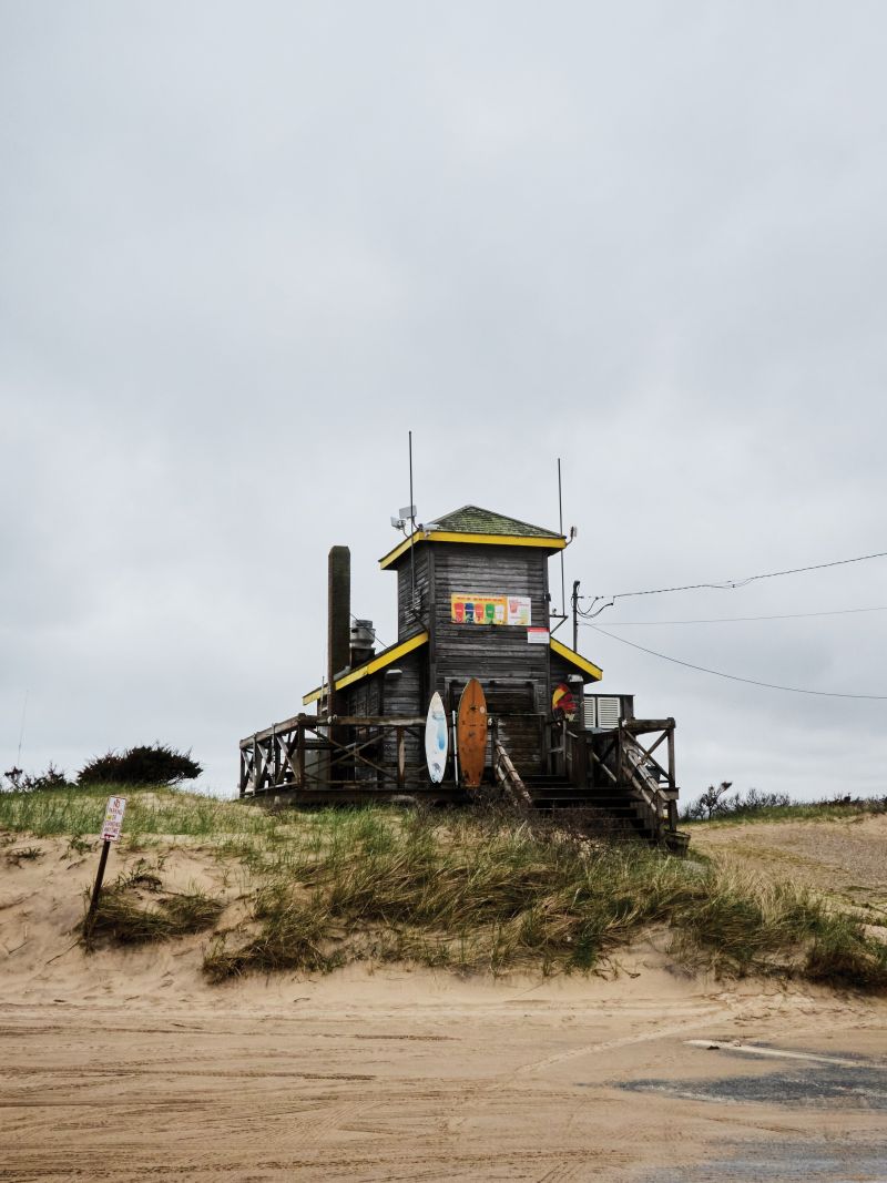 A concession stand at Amagansett’s Atlantic Avenue Beach