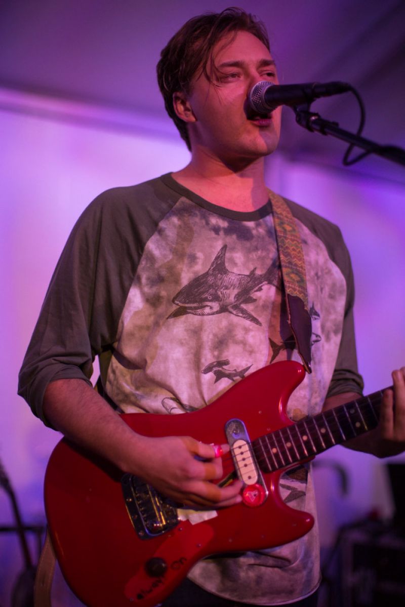 Singer-songwriter Parker Millsap and his band provided lively entertainment in the main tent.