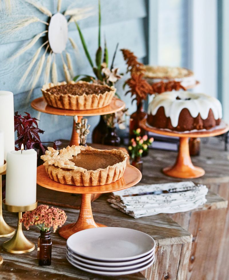 Lisa created a special dessert station and placed the confections at varying heights.