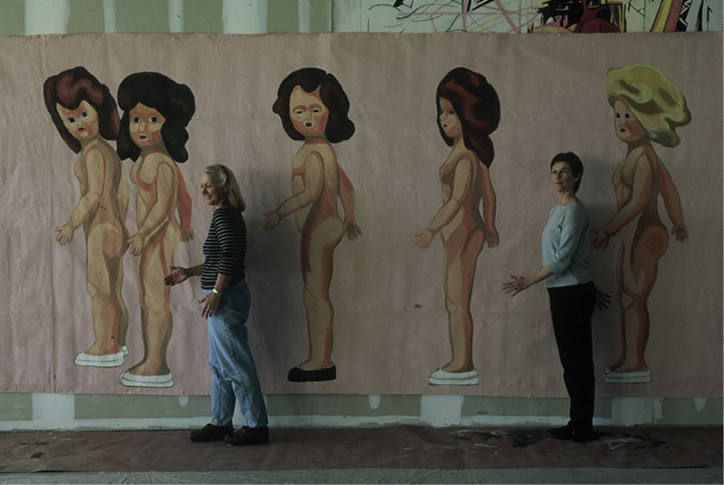 Big Show: In 2002, Fantuzzo curated “Larger Than Life: A Second-Story Show,” an exhibition of large outdoor works she and nine other local artists created and installed on buildings and landmarks around town for Piccolo Spoleto. Artists Kristi Ryba and Mary Walker pose before Ryba’s parade of dolls