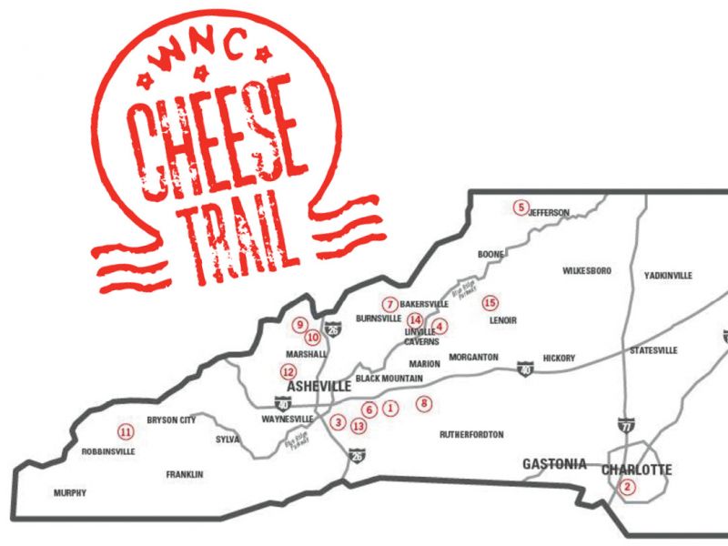 Set your route among the 15 stops on the WNC Cheese Trail; just be sure to check each creamery’s website for touring and tasting hours.
