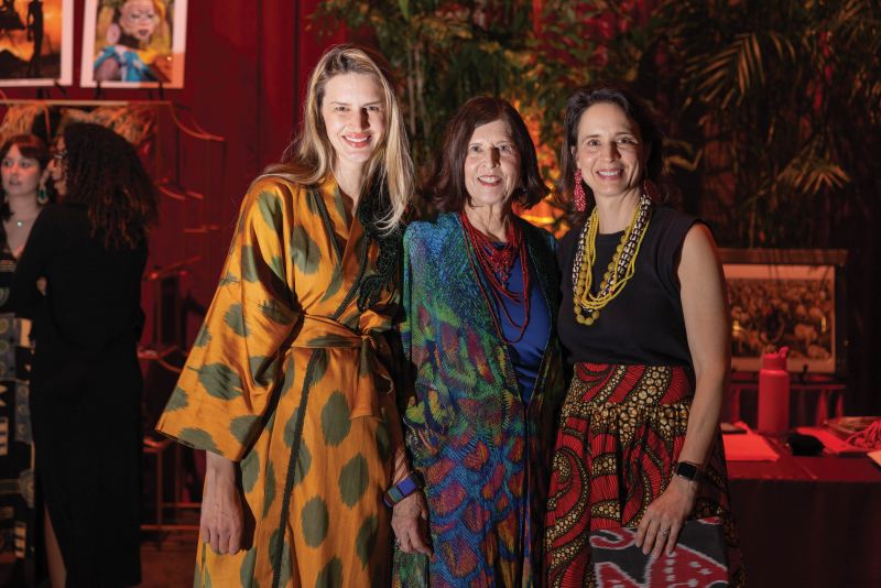 Event designer Alexandra Howard with  Justina Minifie and Lasley Steever