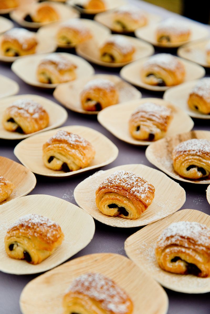 Vanilla Bean Pastry Company, located on Romney Street, offered chocolate croissants dusted with powdered sugar.