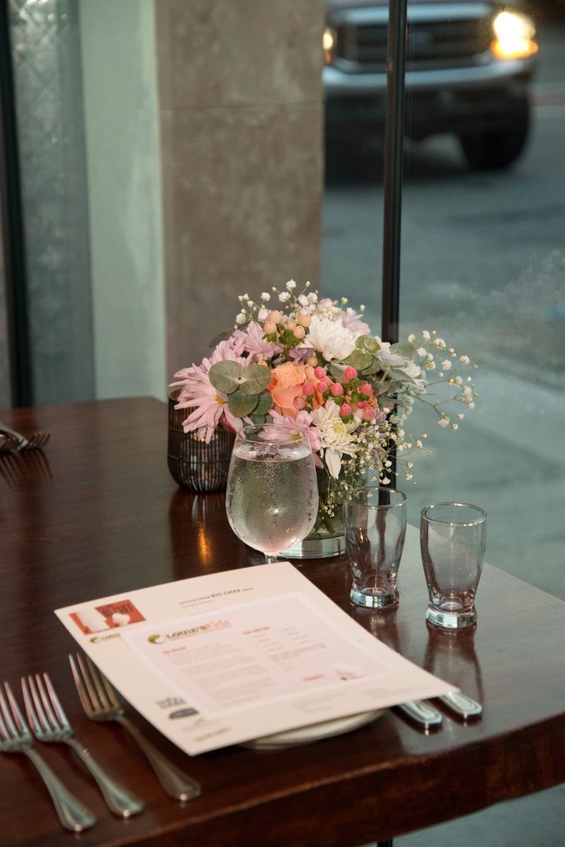 Each attendee received a menu detailing the night’s five-course dinner.