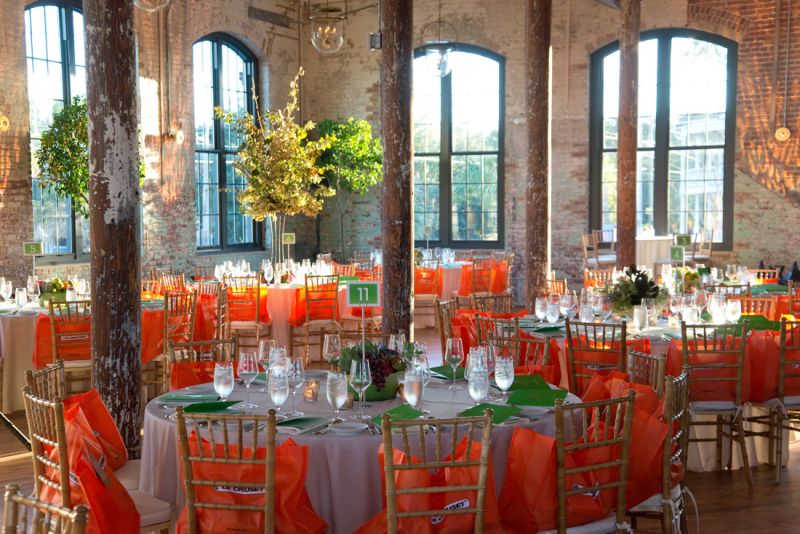 The dinner was held in the Cedar Room in the Cigar Factory.