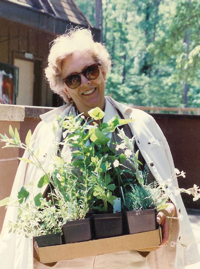 Evie’s late mother Patti, a beloved Spoleto party host and noted gardener.