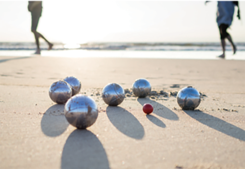 Roll Away: “I play bocce any chance I can, usually at the beach. I played in the first Special Olympics Bocce Bash 20 years ago and have played ever since.”