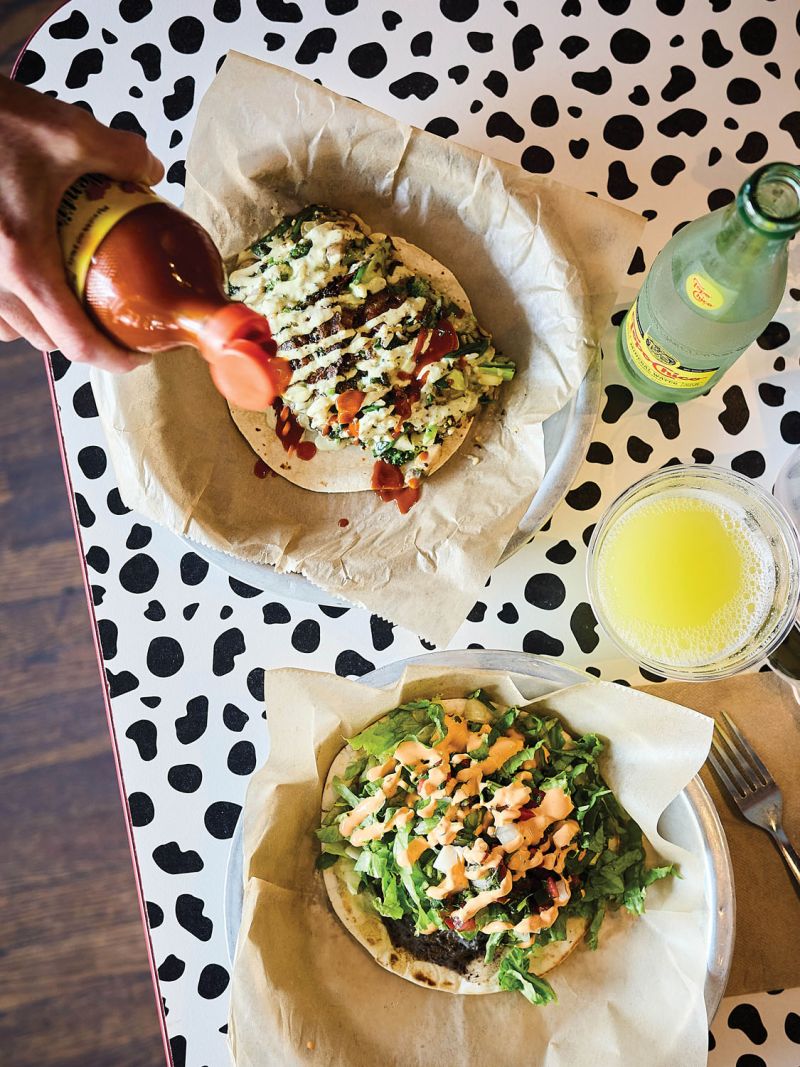 fresh lunchtime tacos at Taco Billy in West Asheville